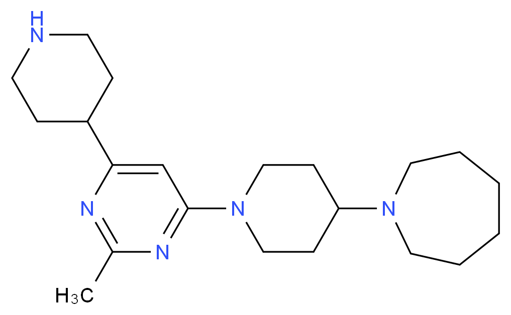 1-[1-(2-methyl-6-piperidin-4-ylpyrimidin-4-yl)piperidin-4-yl]azepane_Molecular_structure_CAS_)