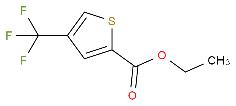 ETHYL 4-(TRIFLUOROMETHYL)THIOPHENE-2-CARBOXYLATE_Molecular_structure_CAS_)