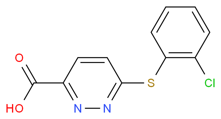 6-[(2-chlorophenyl)sulfanyl]pyridazine-3-carboxylic acid_Molecular_structure_CAS_)