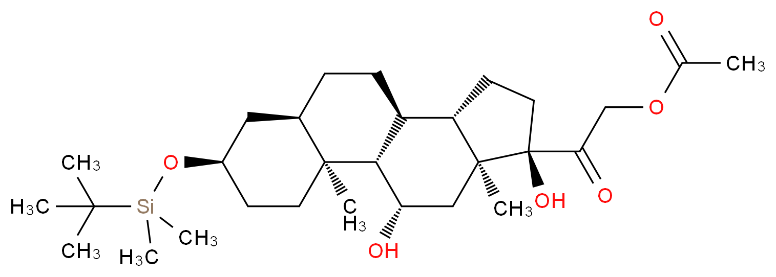 (3α,5β)-O-tert-Butyldimethylsilyl 21-Acetyloxy Tetrahydro Cortisol_Molecular_structure_CAS_83274-68-4)