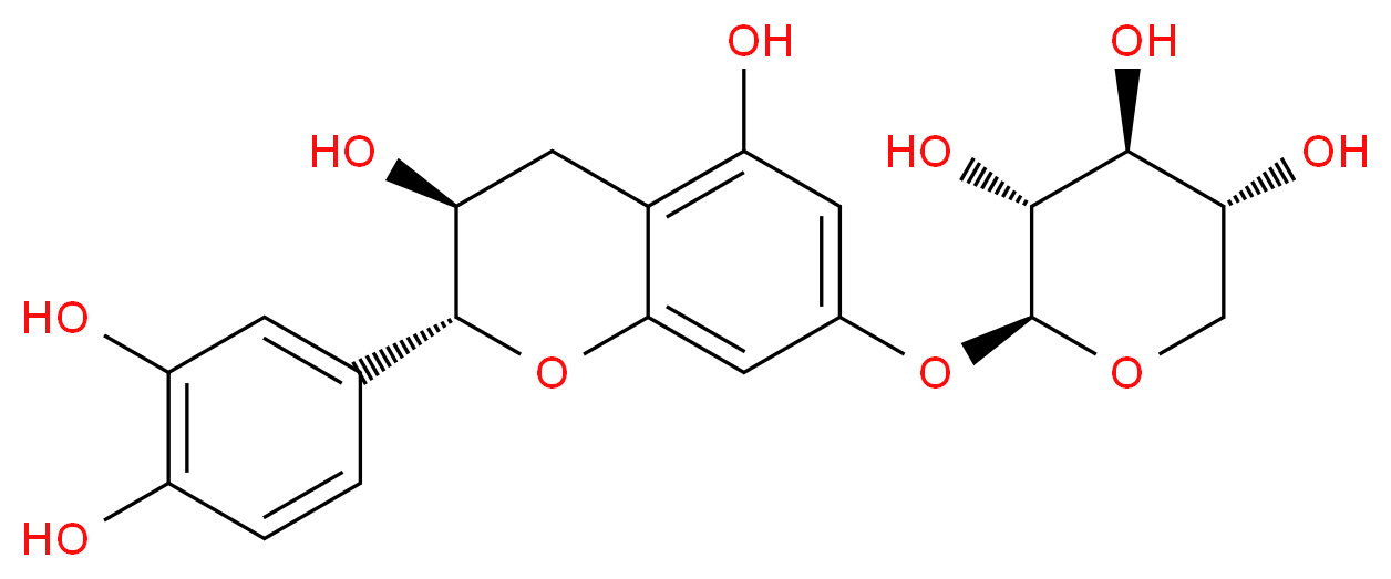 Catechin 7-xyloside_Molecular_structure_CAS_42830-48-8)
