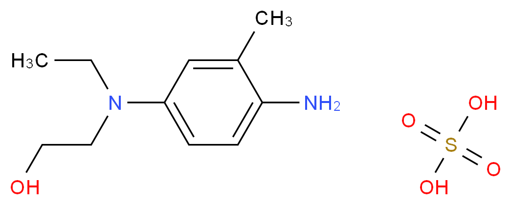 N4-Ethyl-N4-(2-hydroxyethyl)-2-methyl-1,4-phenylenediamine sulfate salt_Molecular_structure_CAS_25646-77-9)