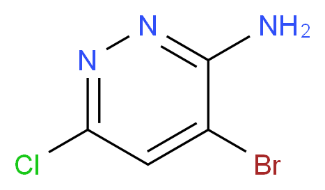 3-Amino-4-bromo-6-chloropyridazine_Molecular_structure_CAS_446273-59-2)