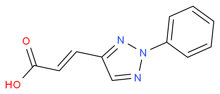3-(2-phenyl-2H-1,2,3-triazol-4-yl)acrylic acid_Molecular_structure_CAS_6206-87-7)