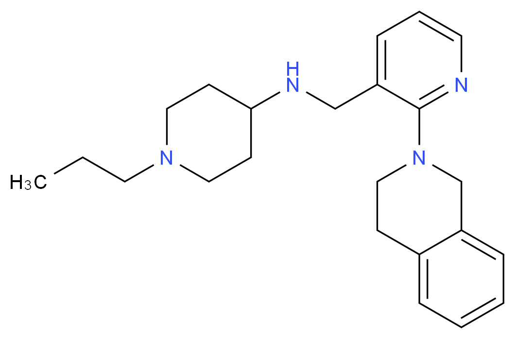N-{[2-(3,4-dihydro-2(1H)-isoquinolinyl)-3-pyridinyl]methyl}-1-propyl-4-piperidinamine_Molecular_structure_CAS_)