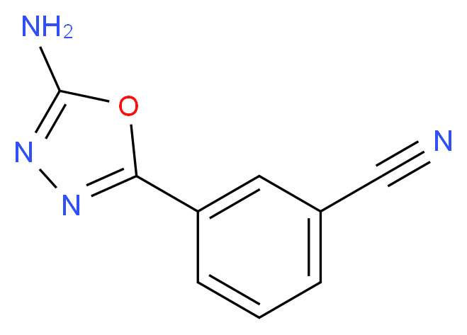 3-(5-amino-1,3,4-oxadiazol-2-yl)benzonitrile_Molecular_structure_CAS_1016521-87-1)