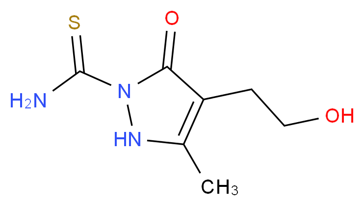 4-(2-Hydroxyethyl)-3-methyl-5-oxo-2,5-dihydro-1H-pyrazole-1-carbothioamide_Molecular_structure_CAS_)