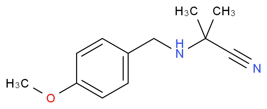 2-{[(4-methoxyphenyl)methyl]amino}-2-methylpropanenitrile_Molecular_structure_CAS_68220-83-7)