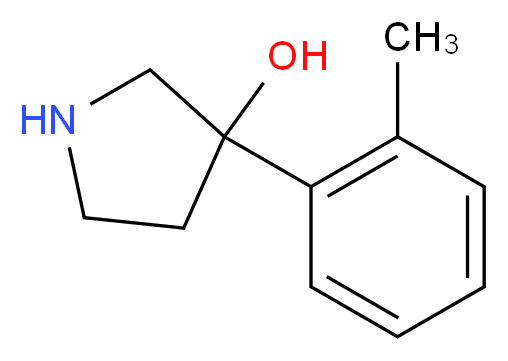 3-(2-methylphenyl)pyrrolidin-3-ol_Molecular_structure_CAS_702630-29-3)