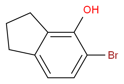 1H-Inden-4-ol, 5-bromo-2,3-dihydro_Molecular_structure_CAS_575504-23-3)