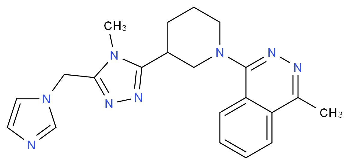 1-{3-[5-(1H-imidazol-1-ylmethyl)-4-methyl-4H-1,2,4-triazol-3-yl]piperidin-1-yl}-4-methylphthalazine_Molecular_structure_CAS_)