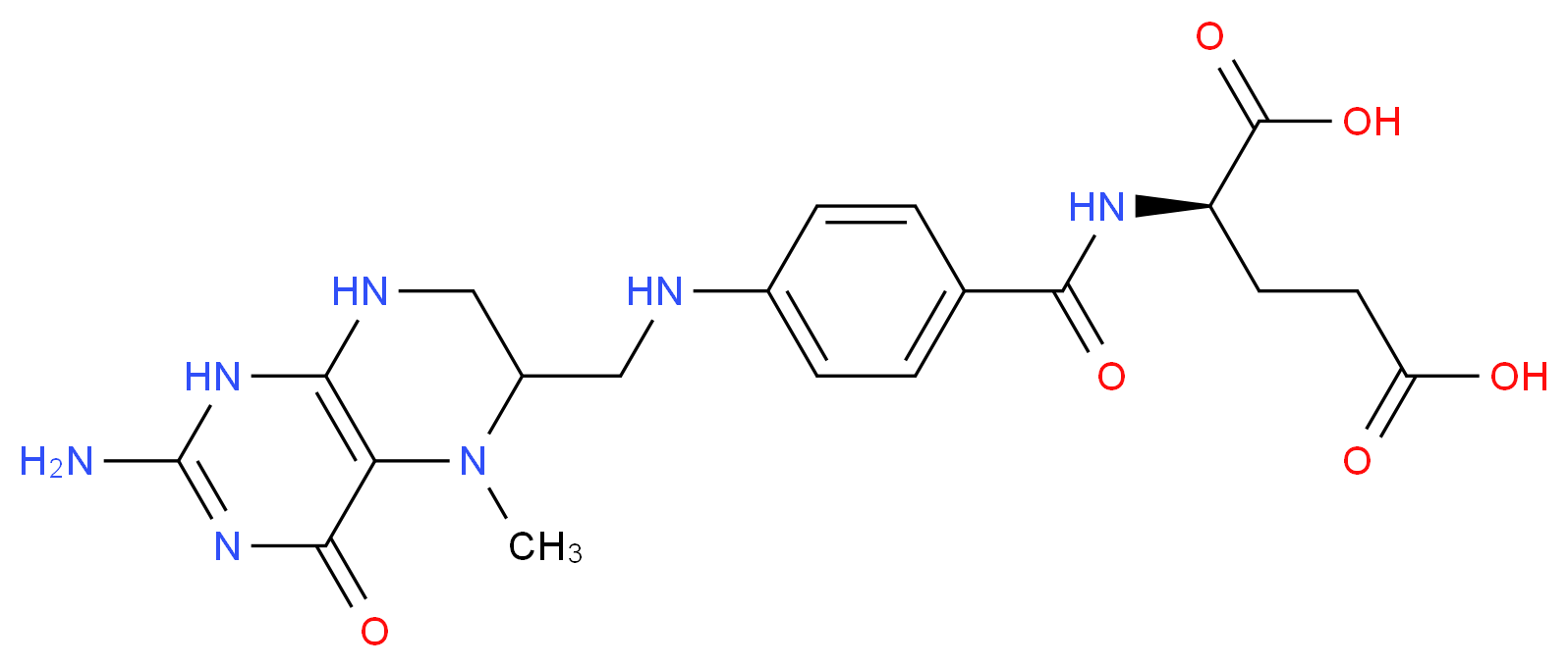 Levomefolic acid_Molecular_structure_CAS_134-35-0)