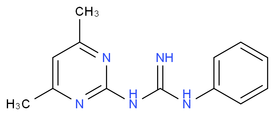 N-(4,6-Dimethylpyrimidin-2-yl)-N'-phenylguanidine_Molecular_structure_CAS_)