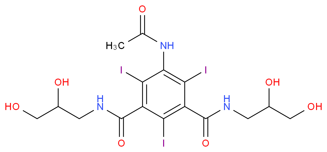 5-(ACETAMIDO)-N,N'-BIS(2,3-DIHYDROXYPROPYL)-2,4,6-TRIIODO-1,3-BENZENEDICARBOXAMIDE_Molecular_structure_CAS_31127-80-7)