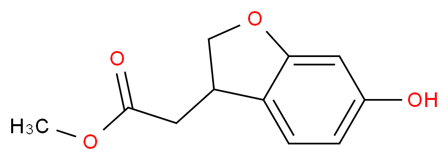 Methyl 2-(6-hydroxy-2,3-dihydrobenzofuran-3-yl)acetate_Molecular_structure_CAS_805250-17-3)