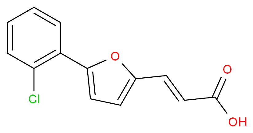(E)-3-(5-(2-chlorophenyl)furan-2-yl)acrylic acid_Molecular_structure_CAS_)