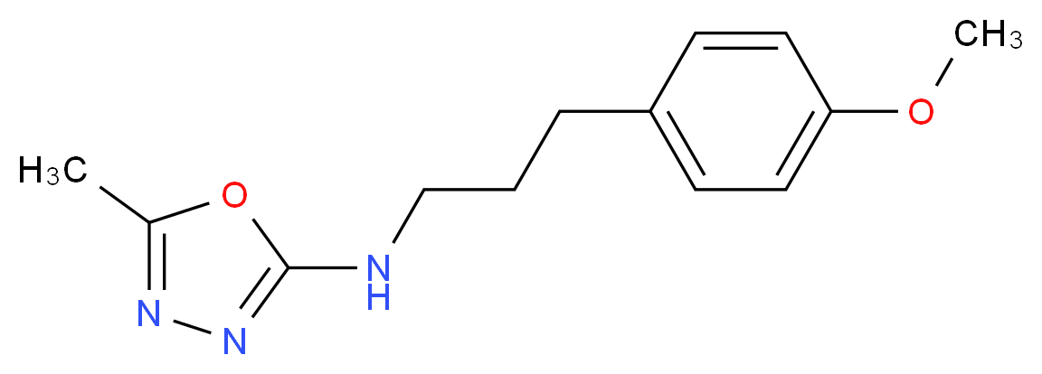 N-[3-(4-methoxyphenyl)propyl]-5-methyl-1,3,4-oxadiazol-2-amine_Molecular_structure_CAS_)