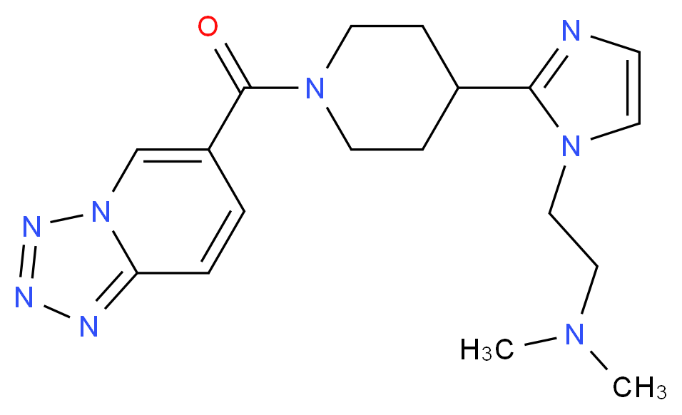 N,N-dimethyl-2-{2-[1-(tetrazolo[1,5-a]pyridin-6-ylcarbonyl)-4-piperidinyl]-1H-imidazol-1-yl}ethanamine_Molecular_structure_CAS_)