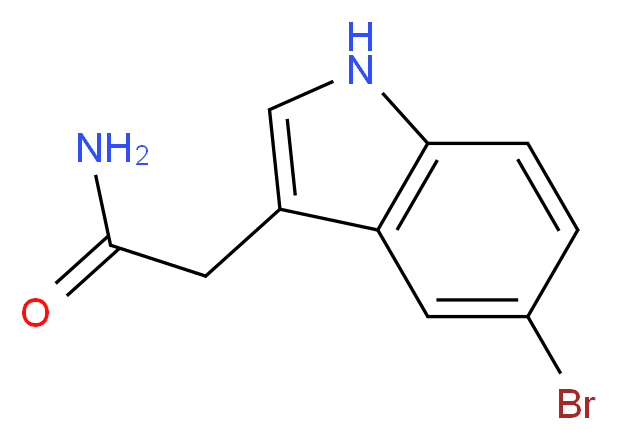 2-(5-Bromo-1H-indol-3-yl)acetamide_Molecular_structure_CAS_196081-79-5)