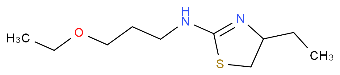 (3-Ethoxy-propyl)-(4-ethyl-4,5-dihydro-thiazol-2-yl)-amine_Molecular_structure_CAS_)