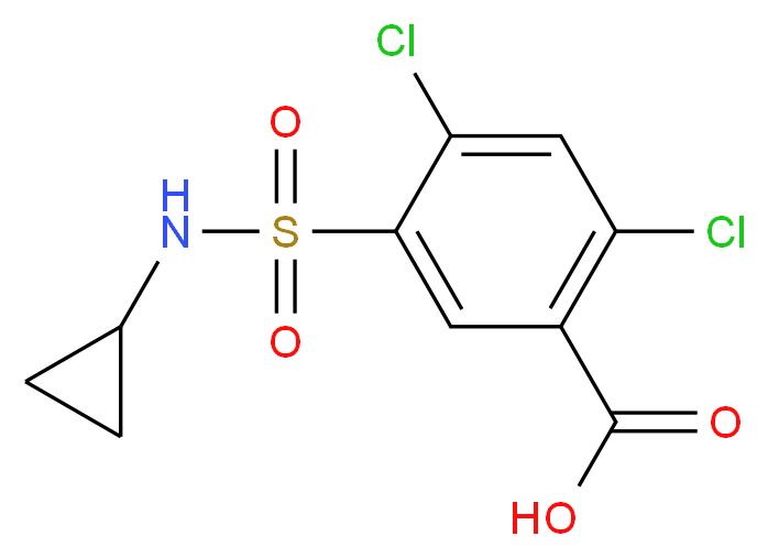 2,4-dichloro-5-[(cyclopropylamino)sulfonyl]benzoic acid_Molecular_structure_CAS_31914-94-0)