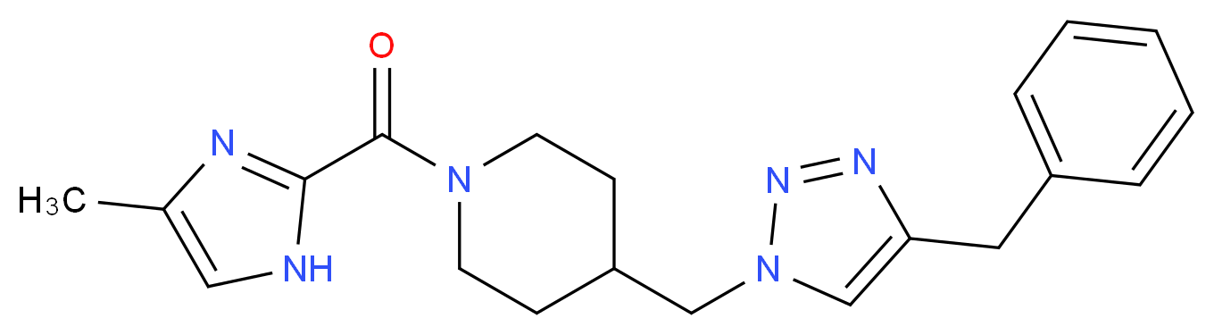 4-[(4-benzyl-1H-1,2,3-triazol-1-yl)methyl]-1-[(4-methyl-1H-imidazol-2-yl)carbonyl]piperidine_Molecular_structure_CAS_)