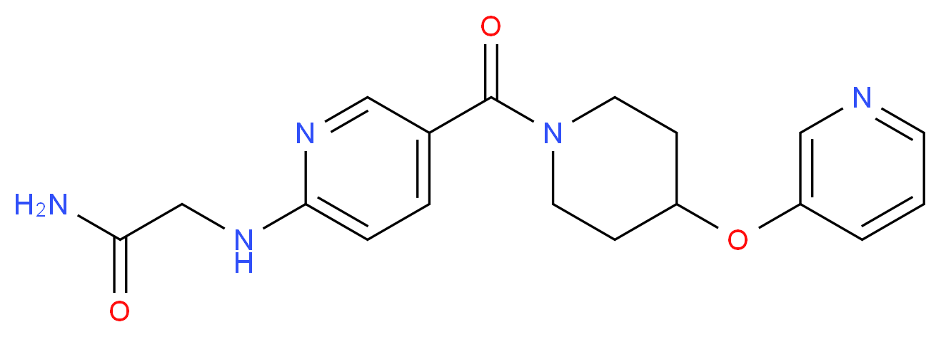 N~2~-(5-{[4-(pyridin-3-yloxy)piperidin-1-yl]carbonyl}pyridin-2-yl)glycinamide_Molecular_structure_CAS_)