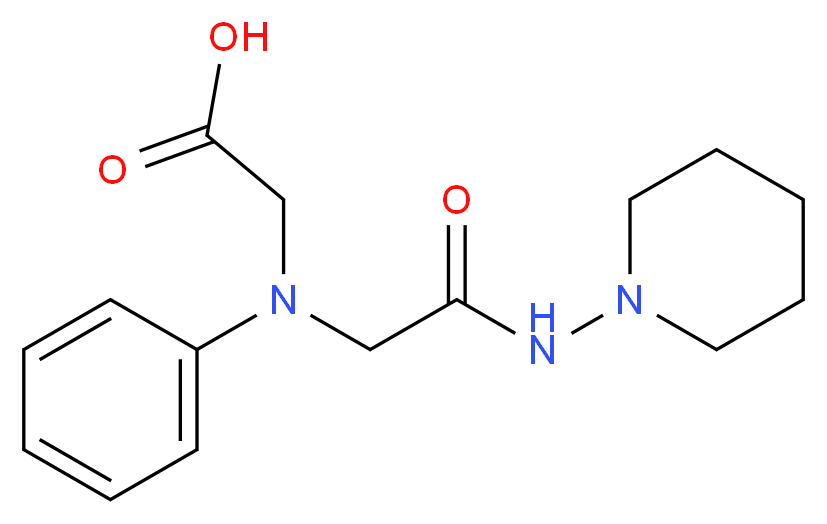 [[2-Oxo-2-(piperidin-1-ylamino)ethyl](phenyl)-amino]acetic acid_Molecular_structure_CAS_)