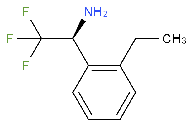 (S)-1-(2-ETHYL-PHENYL)-2,2,2-TRIFLUORO-ETHYLAMINE_Molecular_structure_CAS_)