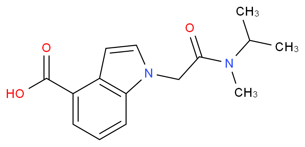 1-{[methyl(propan-2-yl)carbamoyl]methyl}-1H-indole-4-carboxylic acid_Molecular_structure_CAS_)