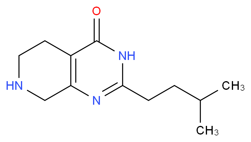 2-(3-methylbutyl)-5,6,7,8-tetrahydropyrido[3,4-d]pyrimidin-4(3H)-one_Molecular_structure_CAS_)