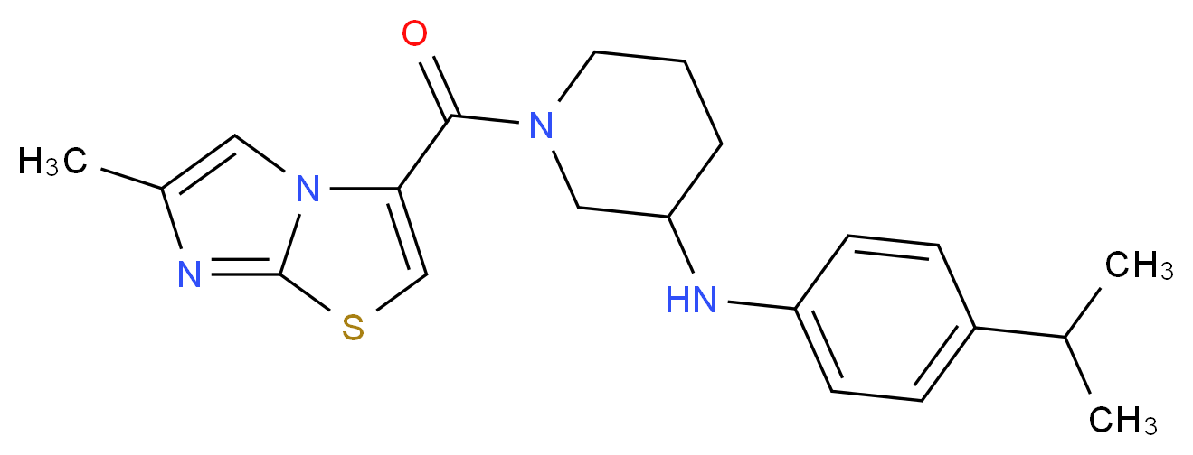 N-(4-isopropylphenyl)-1-[(6-methylimidazo[2,1-b][1,3]thiazol-3-yl)carbonyl]-3-piperidinamine_Molecular_structure_CAS_)