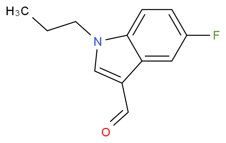 5-Fluoro-1-propyl-1H-indole-3-carbaldehyde_Molecular_structure_CAS_)