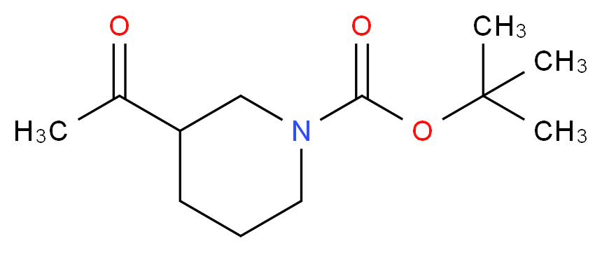 3-ACETYL-PIPERIDINE-1-CARBOXYLIC ACID TERT-BUTYL ESTER_Molecular_structure_CAS_858643-92-2)