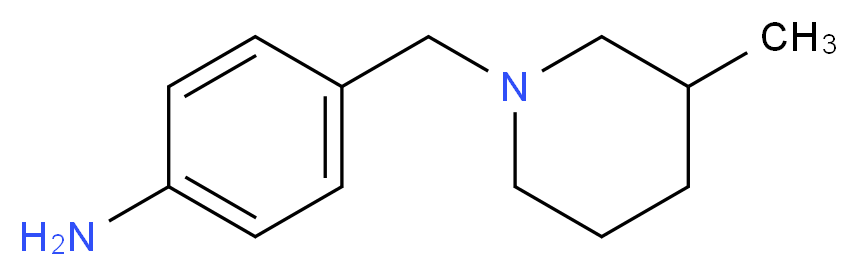 4-[(3-methylpiperidin-1-yl)methyl]aniline_Molecular_structure_CAS_)