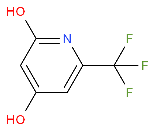6-(trifluoromethyl)pyridine-2,4-diol_Molecular_structure_CAS_947144-32-3)