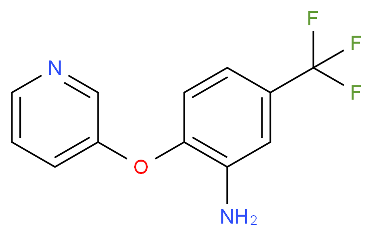2-(3-Pyridinyloxy)-5-(trifluoromethyl)aniline_Molecular_structure_CAS_)