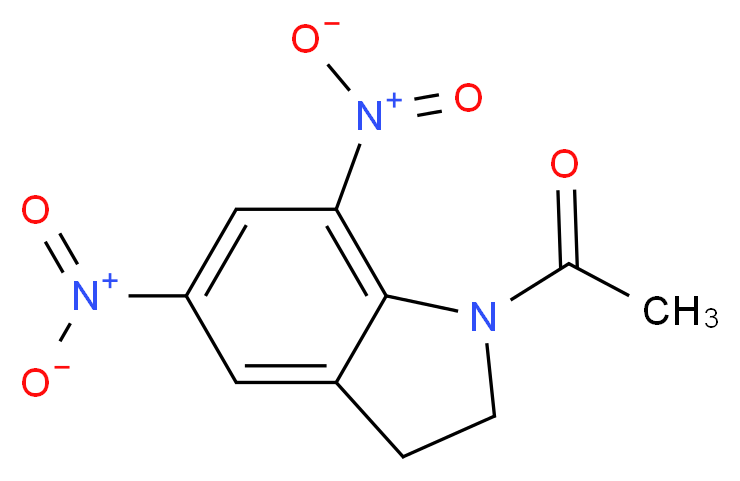 1-(5,7-dinitro-2,3-dihydro-1H-indol-1-yl)ethan-1-one_Molecular_structure_CAS_)