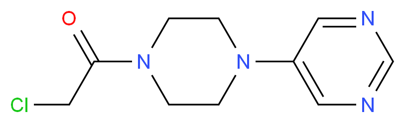 5-[4-(Chloroacetyl)piperazin-1-yl]pyrimidine_Molecular_structure_CAS_)