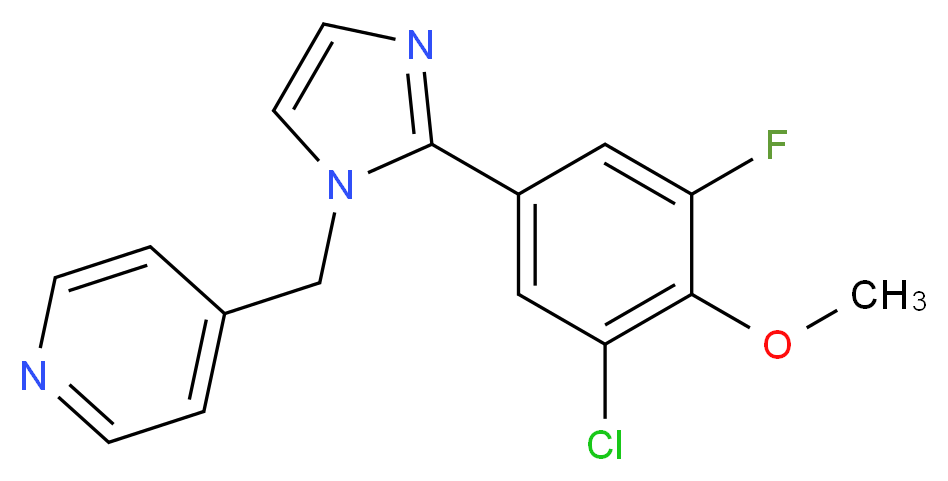 4-{[2-(3-chloro-5-fluoro-4-methoxyphenyl)-1H-imidazol-1-yl]methyl}pyridine_Molecular_structure_CAS_)