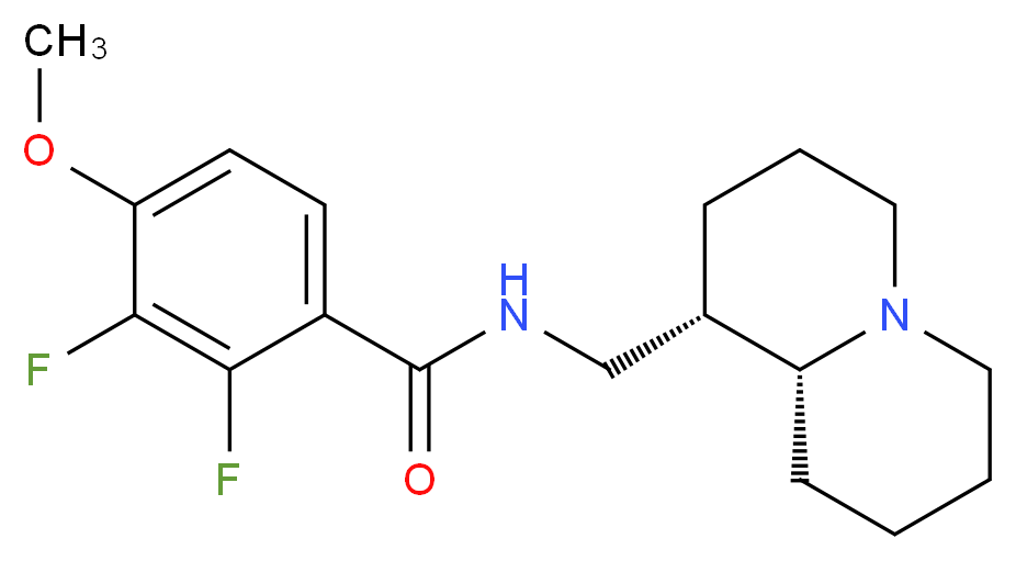 2,3-difluoro-4-methoxy-N-[(1S,9aR)-octahydro-2H-quinolizin-1-ylmethyl]benzamide_Molecular_structure_CAS_)