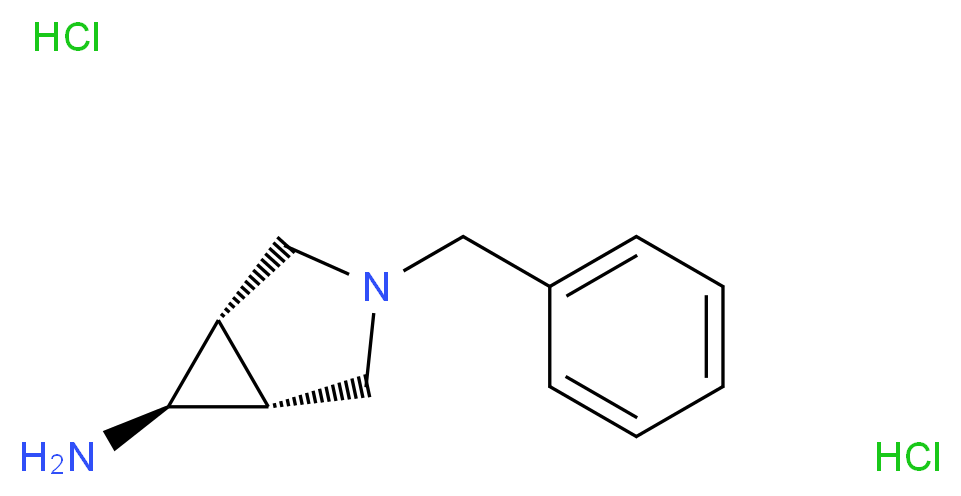 (1R,5S,6S)-3-benzyl-3-azabicyclo[3.1.0]hexan-6-amine dihydrochloride_Molecular_structure_CAS_)