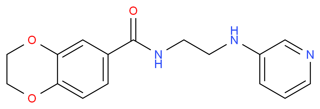 N-[2-(pyridin-3-ylamino)ethyl]-2,3-dihydro-1,4-benzodioxine-6-carboxamide_Molecular_structure_CAS_)