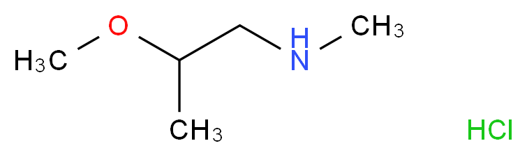(2-Methoxy-propyl)-methyl-amine hydrochloride_Molecular_structure_CAS_883543-35-9)