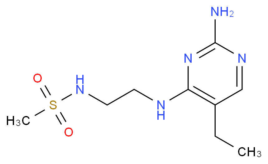 N-{2-[(2-amino-5-ethylpyrimidin-4-yl)amino]ethyl}methanesulfonamide_Molecular_structure_CAS_)