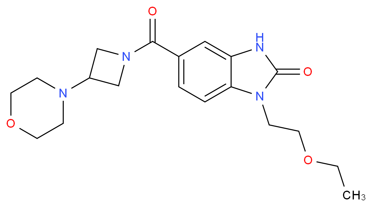 1-(2-ethoxyethyl)-5-[(3-morpholin-4-ylazetidin-1-yl)carbonyl]-1,3-dihydro-2H-benzimidazol-2-one_Molecular_structure_CAS_)