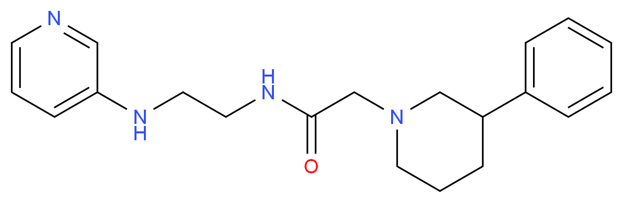2-(3-phenyl-1-piperidinyl)-N-[2-(3-pyridinylamino)ethyl]acetamide_Molecular_structure_CAS_)
