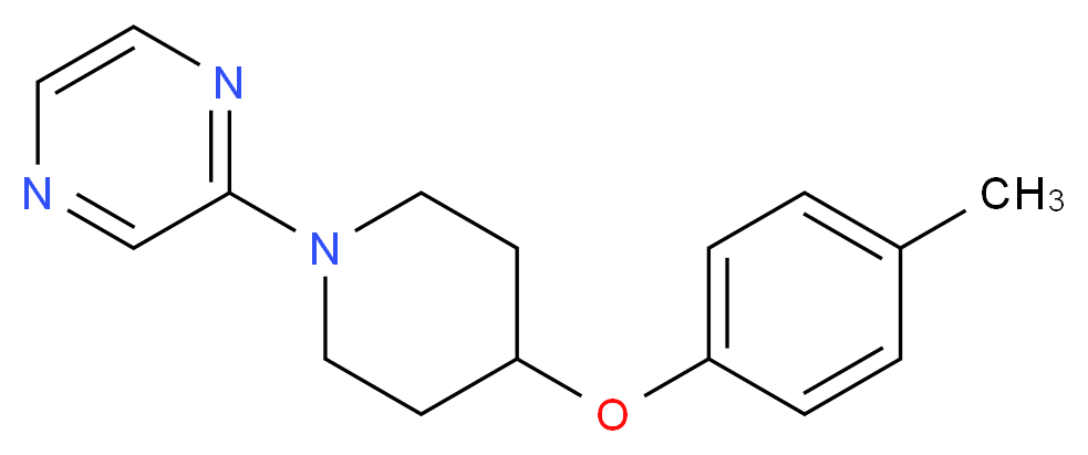 2-[4-(4-methylphenoxy)-1-piperidinyl]pyrazine_Molecular_structure_CAS_)