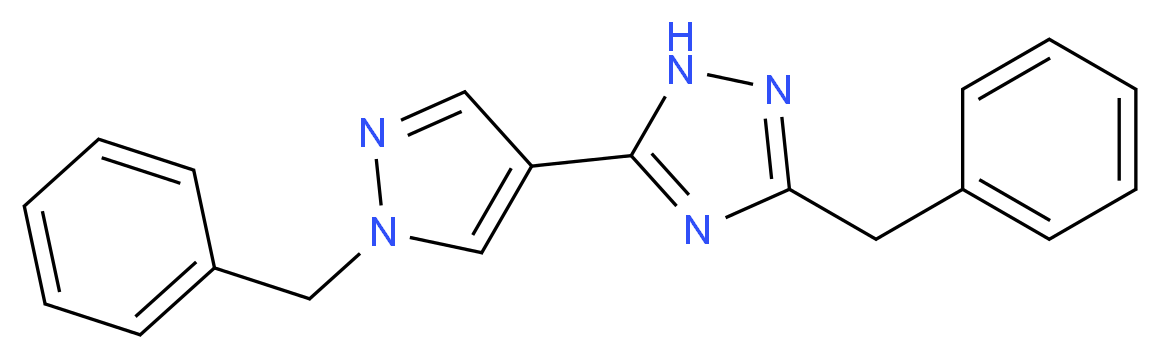 3-benzyl-5-(1-benzyl-1H-pyrazol-4-yl)-1H-1,2,4-triazole_Molecular_structure_CAS_)