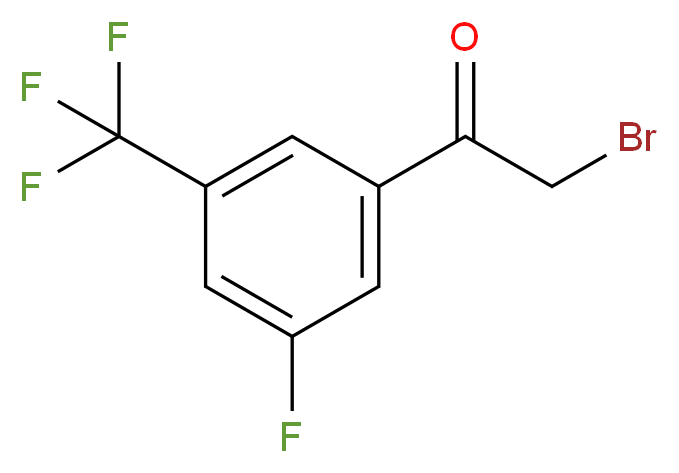 3-Fluoro-5-(trifluoromethyl)phenacyl bromide 97%_Molecular_structure_CAS_)